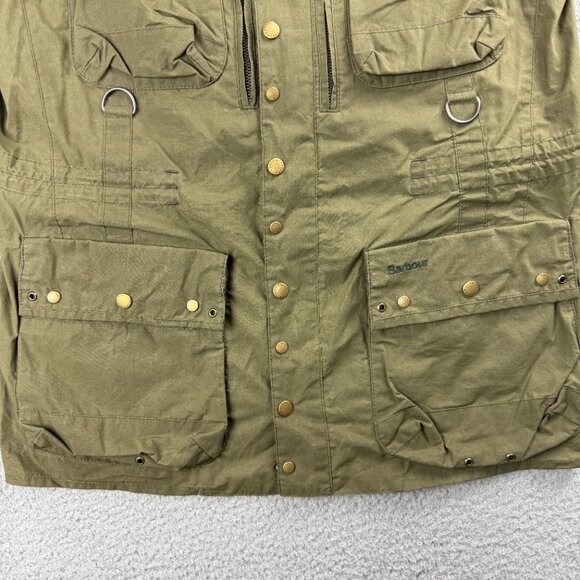 Barbour To Ki To Jacket Mens Medium M Green Inaka Field Utility Military SAMPLE - Picture 9 of 12